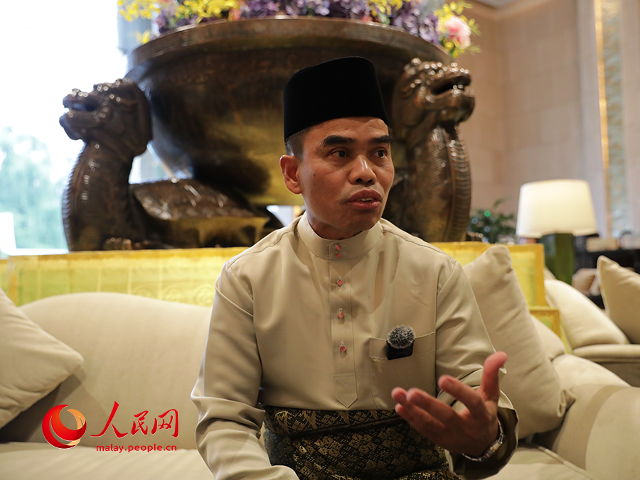 Ketua Pengarah Dewan Bahasa dan Pustaka, Dr. Hazami Jahari menerima wawancara eksklusif People's Daily Online pada 22 Mei 2025. (People's Daily Online/Wang Jing)